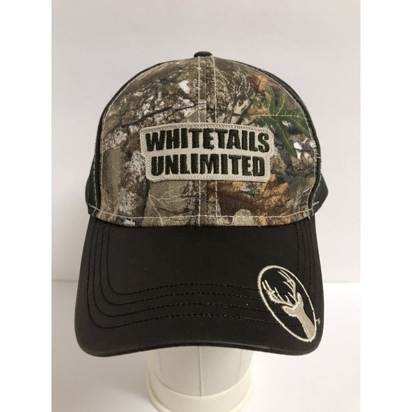 Whitetails Unlimited Camouflage Hunting Adjustable Hat New - Picture 1 of 7